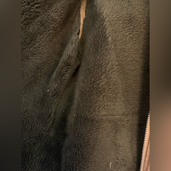 Vintage Robert Lewis Sherpa lined leather jacket, size 40 - Picture 4 of 11